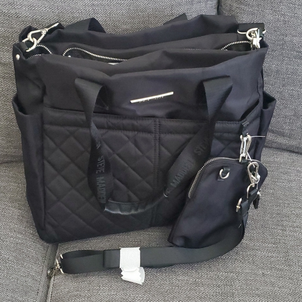 Steve Madden Black BClayton Tote Collection